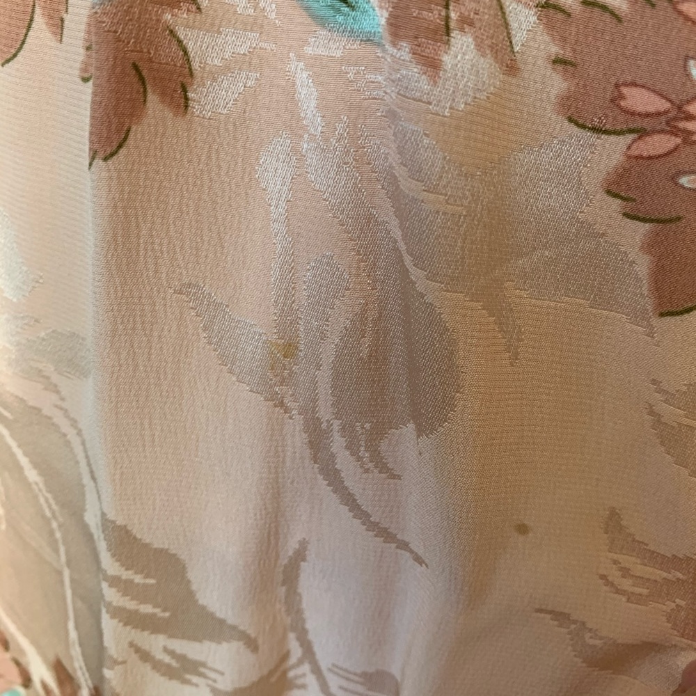 Vintage 70s Silk Secretary Midi Skirt - Picture 3 of 8